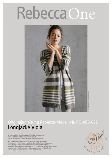 Strickanleitung - Longjacke Viola