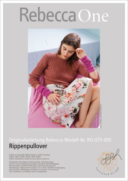 Knit pattern – rib knit jumper