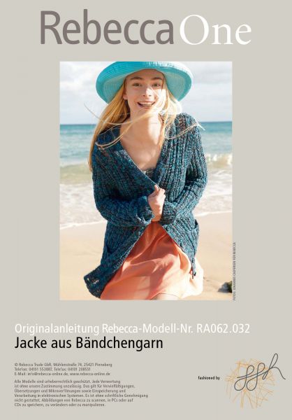 Jacke aus Bändchengarn