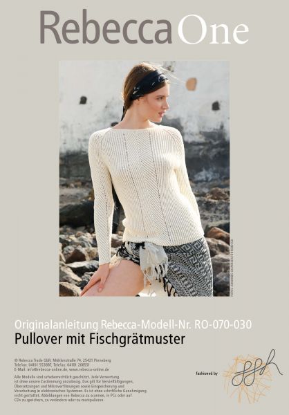 Knit pattern – Jumper with herringbone pattern