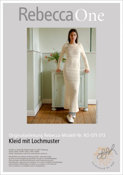 Knit pattern – dress with peep-hole pattern