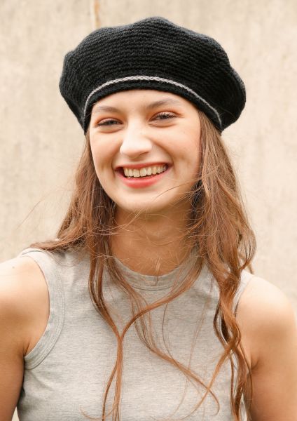 Crocheted beret