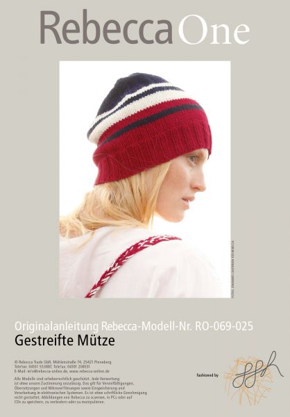 Gestreifte Mütze