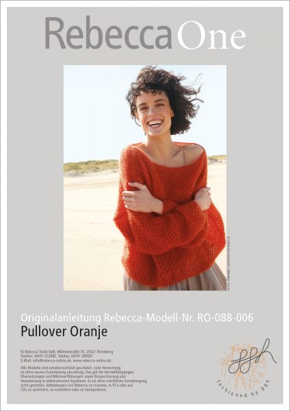 Anleitung - Pullover Oranje