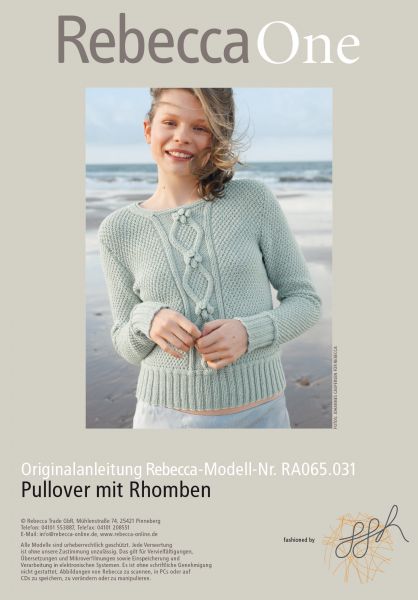 Pulllover mit Rhomben