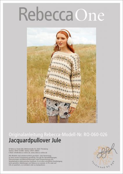 Anleitung - Jacquardpullover Jule