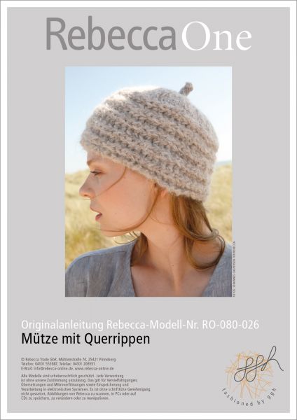 Anleitung - Mütze mit Querrippen