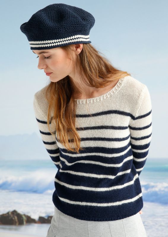 Modetrend Neue Marine Stricken Rebecca