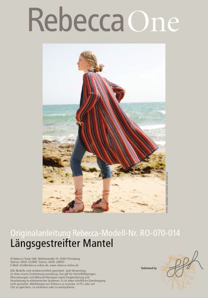 Strickmuster - Längsgestreifter Mantel