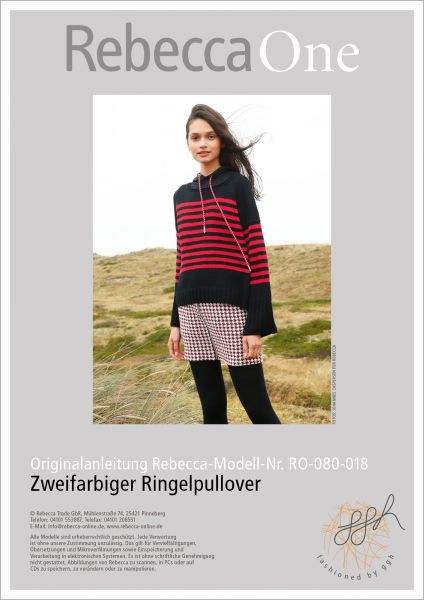 Anleitung - Zweifarbiger Ringelpullover