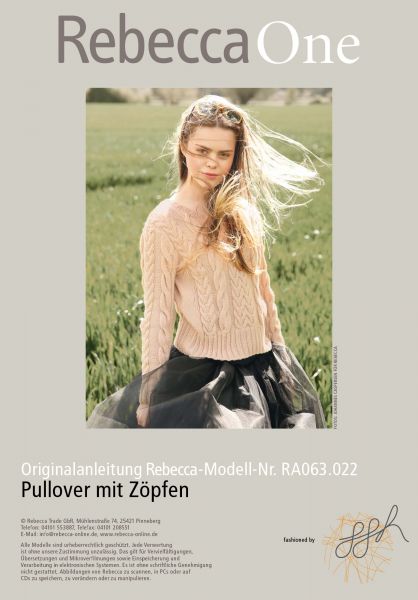 Pullover mit Zöpfen