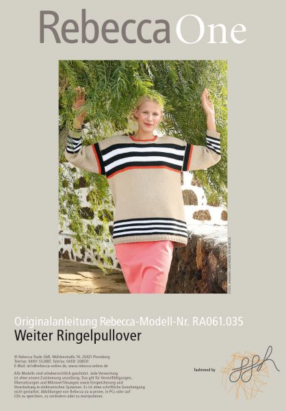 Weiter Ringelpullover