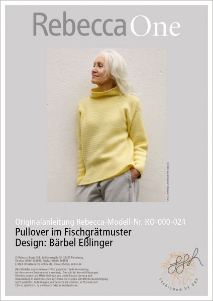 Anleitung - Pullover im Fischgrätmuster