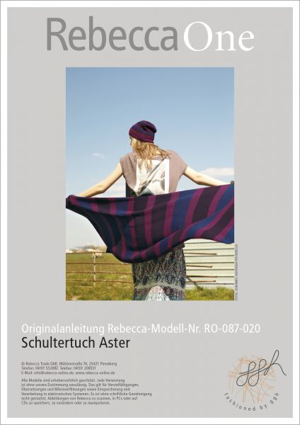 Schultertuch Aster