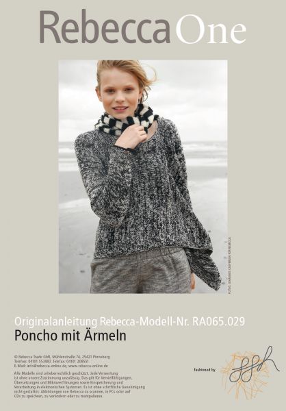 Poncho mit Ärmeln