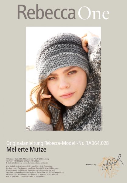 Melierte Mütze