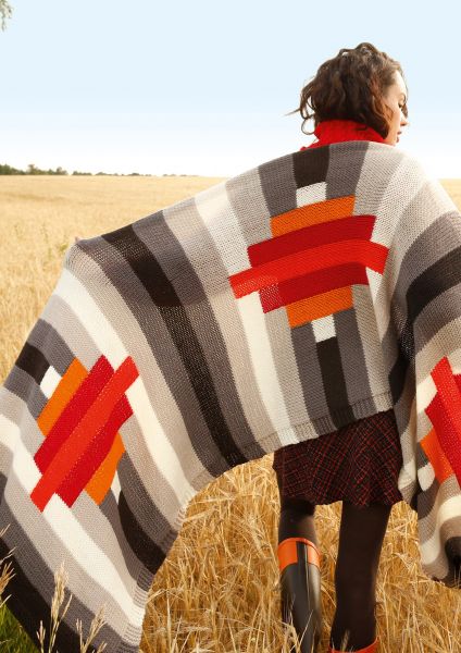 Knit pattern – Colour block stole