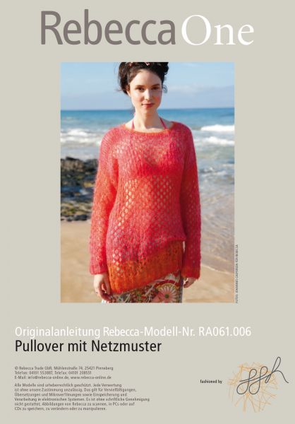 Pullover mit Netzmuster