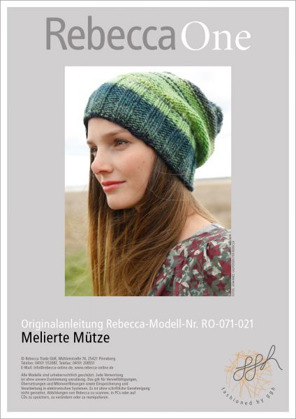 Strickanleitung - Melierte Mütze