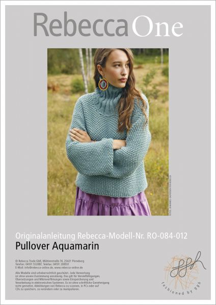 Anleitung - Pullover Aquamarin