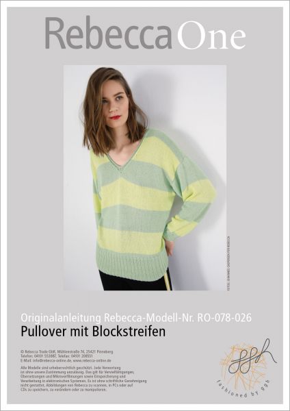 Anleitung - Pullover mit Blockstreifen