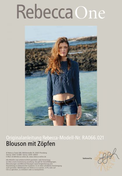 Blouson mit Zöpfen