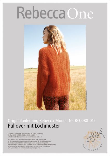 Anleitung - Pullover mit Lochmuster