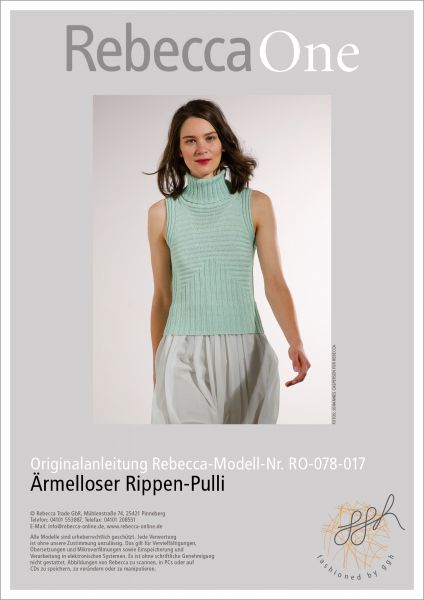 Anleitung - Ärmelloser Rippen-Pulli