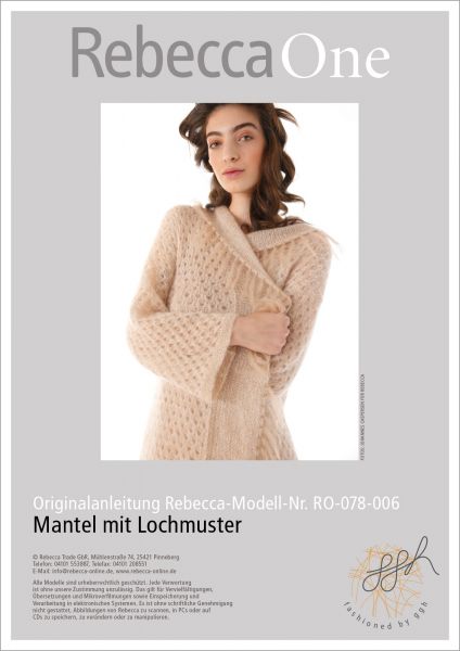 Anleitung - Mantel mit Lochmuster