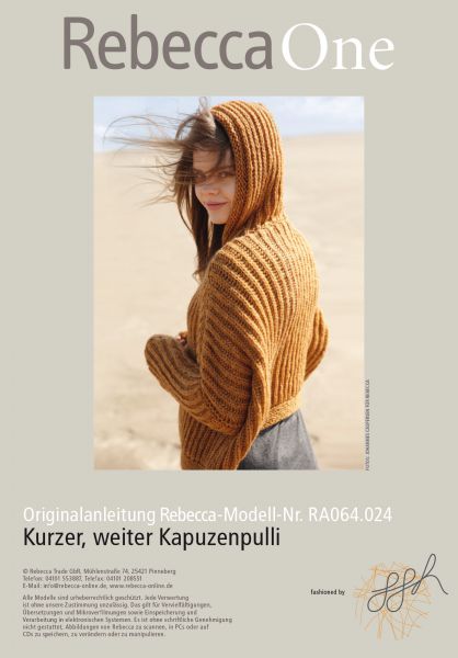 Kurzer, weiter Kapuzenpulli