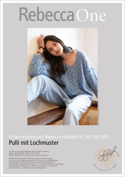 Anleitung - Pulli mit Lochmuster