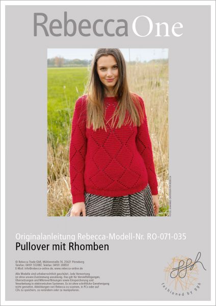 Knit pattern – diamond pattern jumper