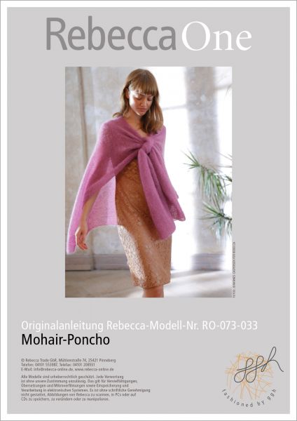 Strickanleitung - Mohair-Poncho