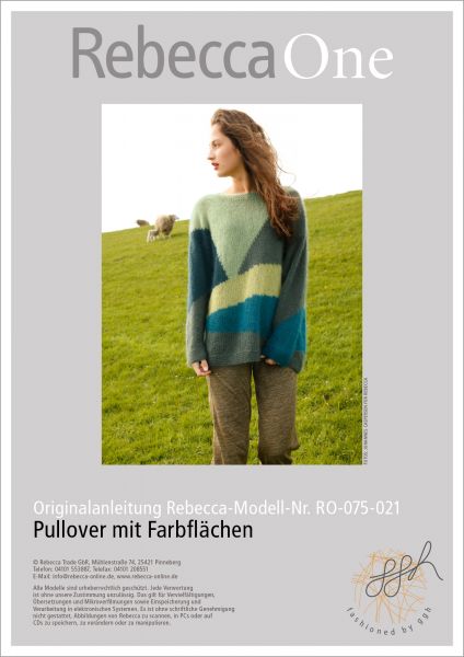 Knit pattern – colour block jumper