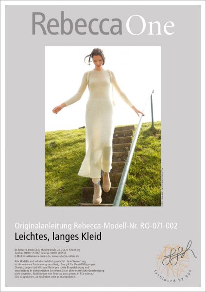 Strickanleitung - Leichtes, langes Kleid