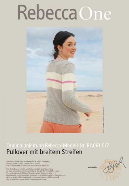 Pullover mit breiten Streifen