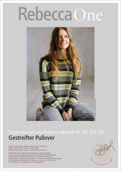 Strickanleitung - Gestreifter Pullover