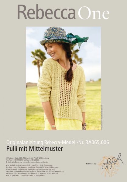 Pulli mit Lochmusterstreifen