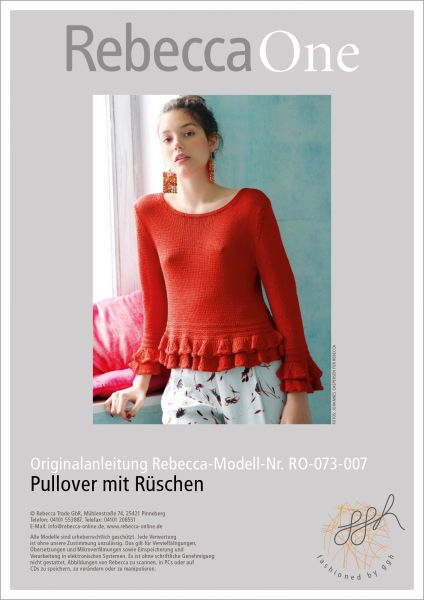 Strickanleitung - Pullover mit Rüschen