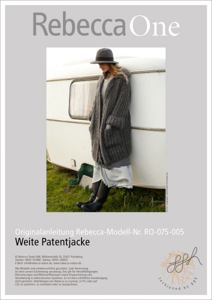 Knit pattern – Wide patent pattern jacket