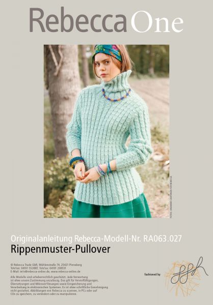 Rippenmuster-Pullover