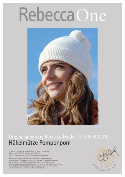 Anleitung - Häkelmütze Pomponpom