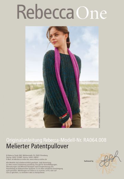 Melierter Patentpullover