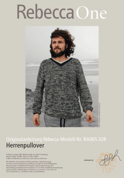 Melierter Herrenpullover