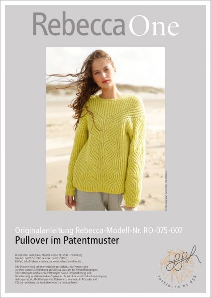 Knit pattern - Patent pattern jumper