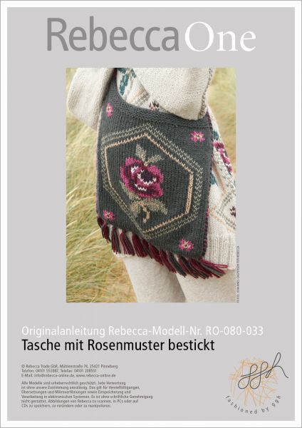 Bag with Rose Embroidery