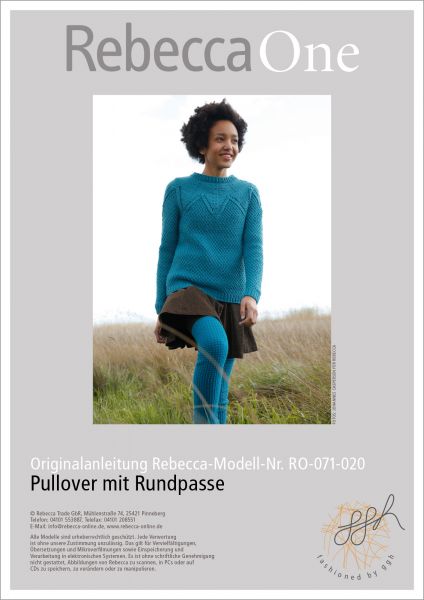 Strickanleitung - Pullover mit Rundpasse