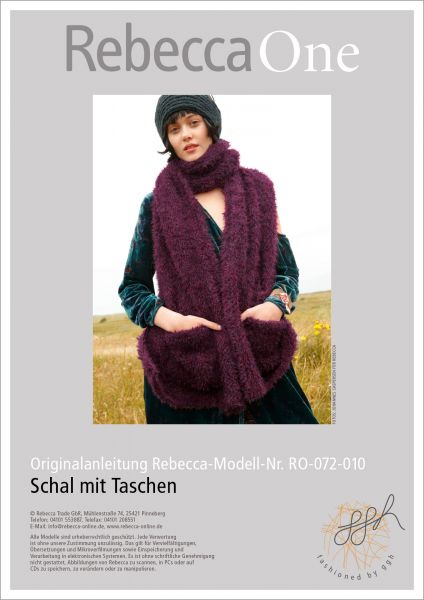 Strickanleitung - Schal mit Taschen