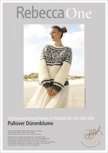 Anleitung - Pullover Dünenblume