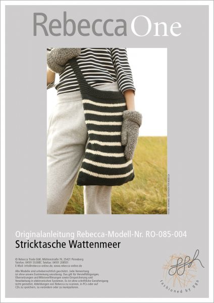 Anleitung -Stricktasche Wattenmeer